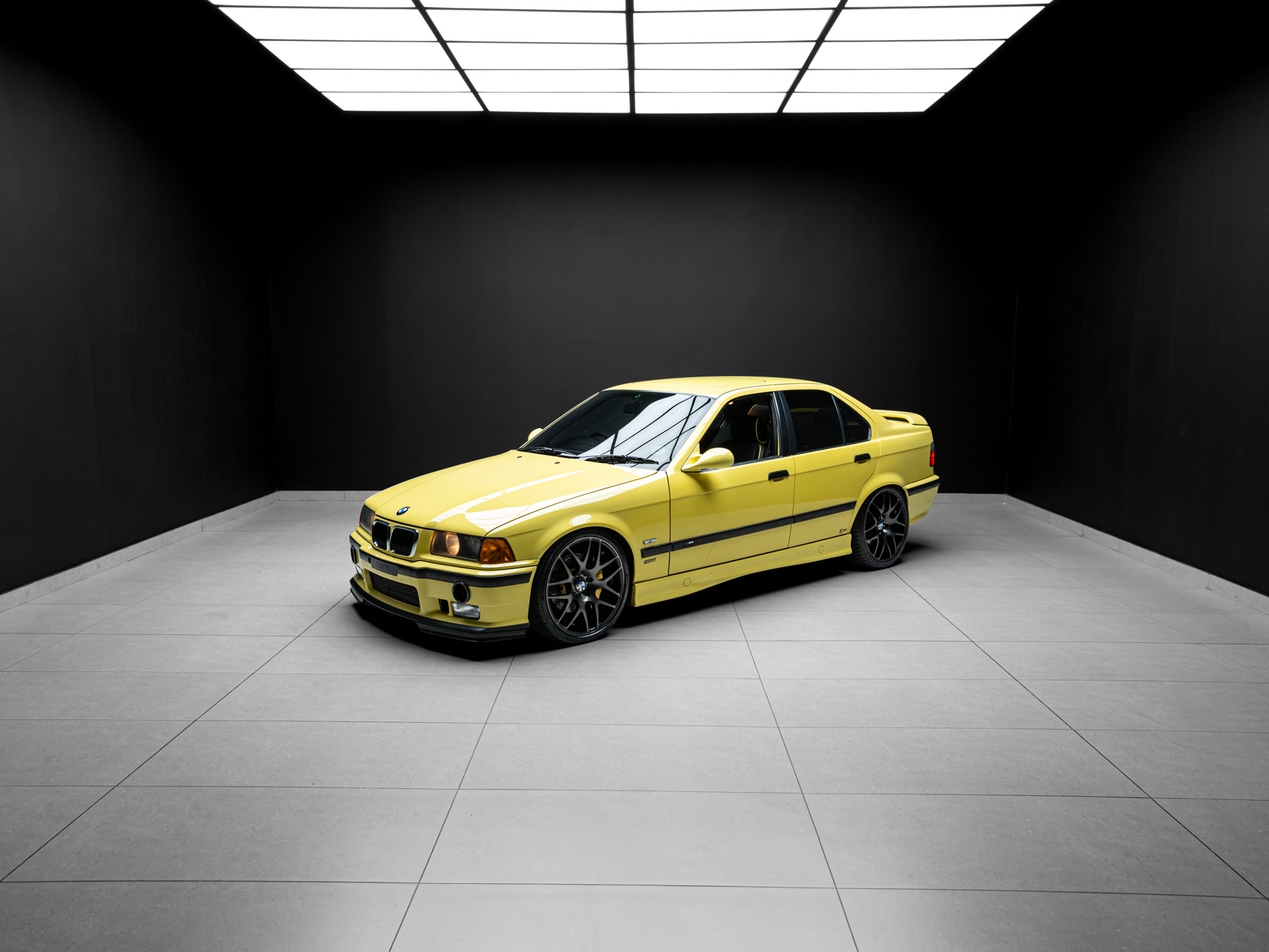 yellow bmw m3