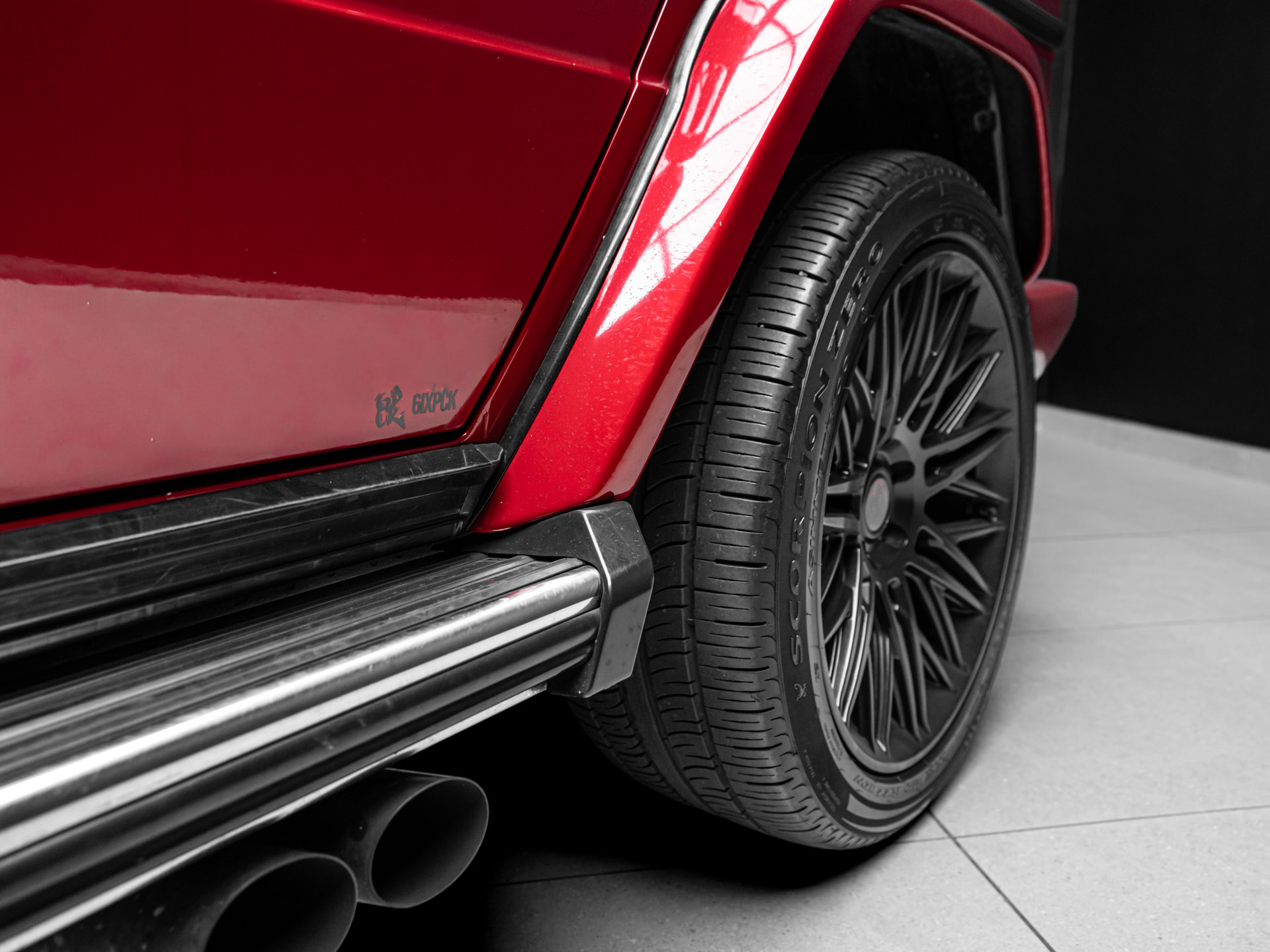 red mercedes g63 6