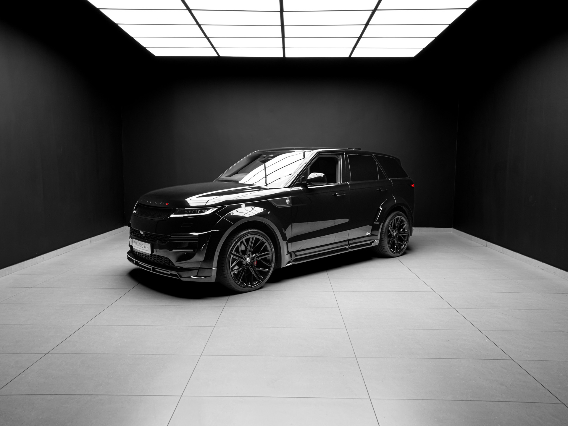 black range rover lumma