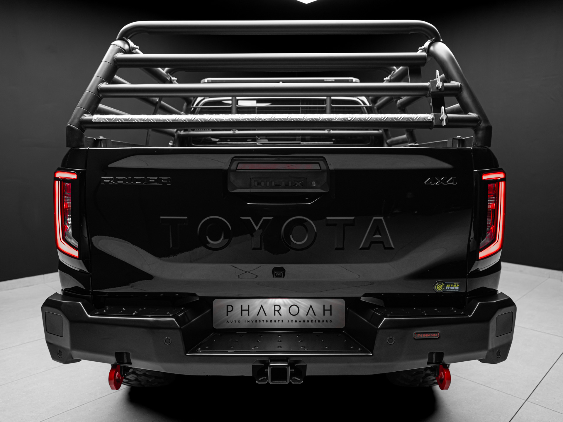 black toyota hilux 17