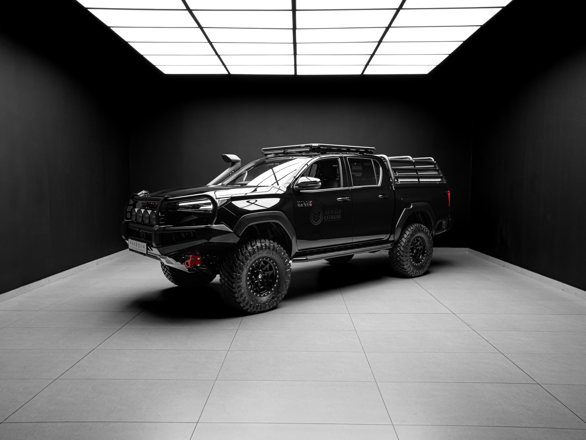 black toyota hilux