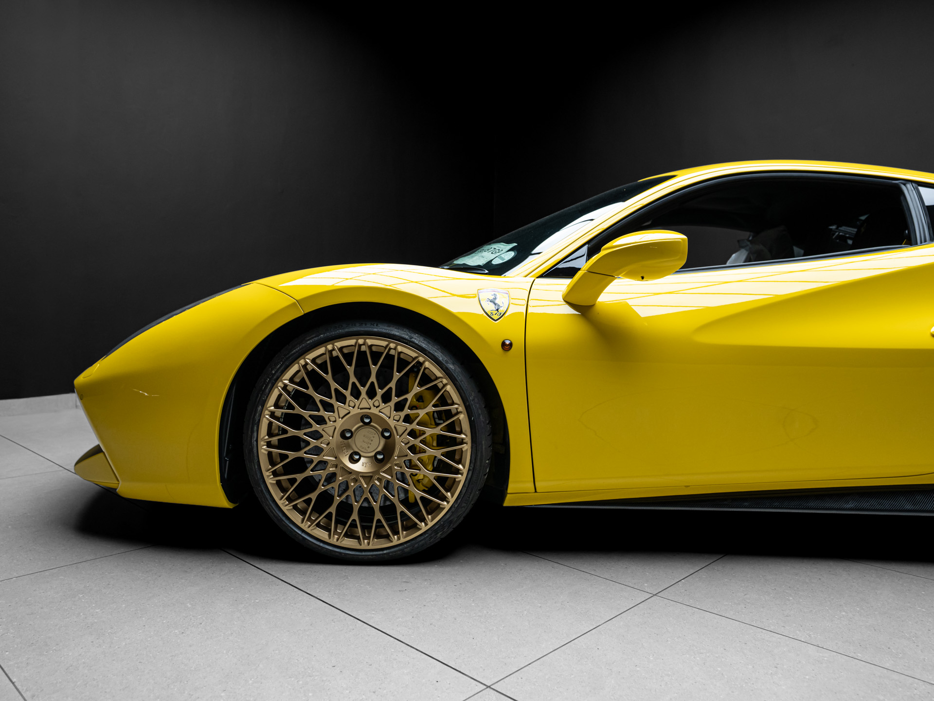 ferrari 488 yellow 4
