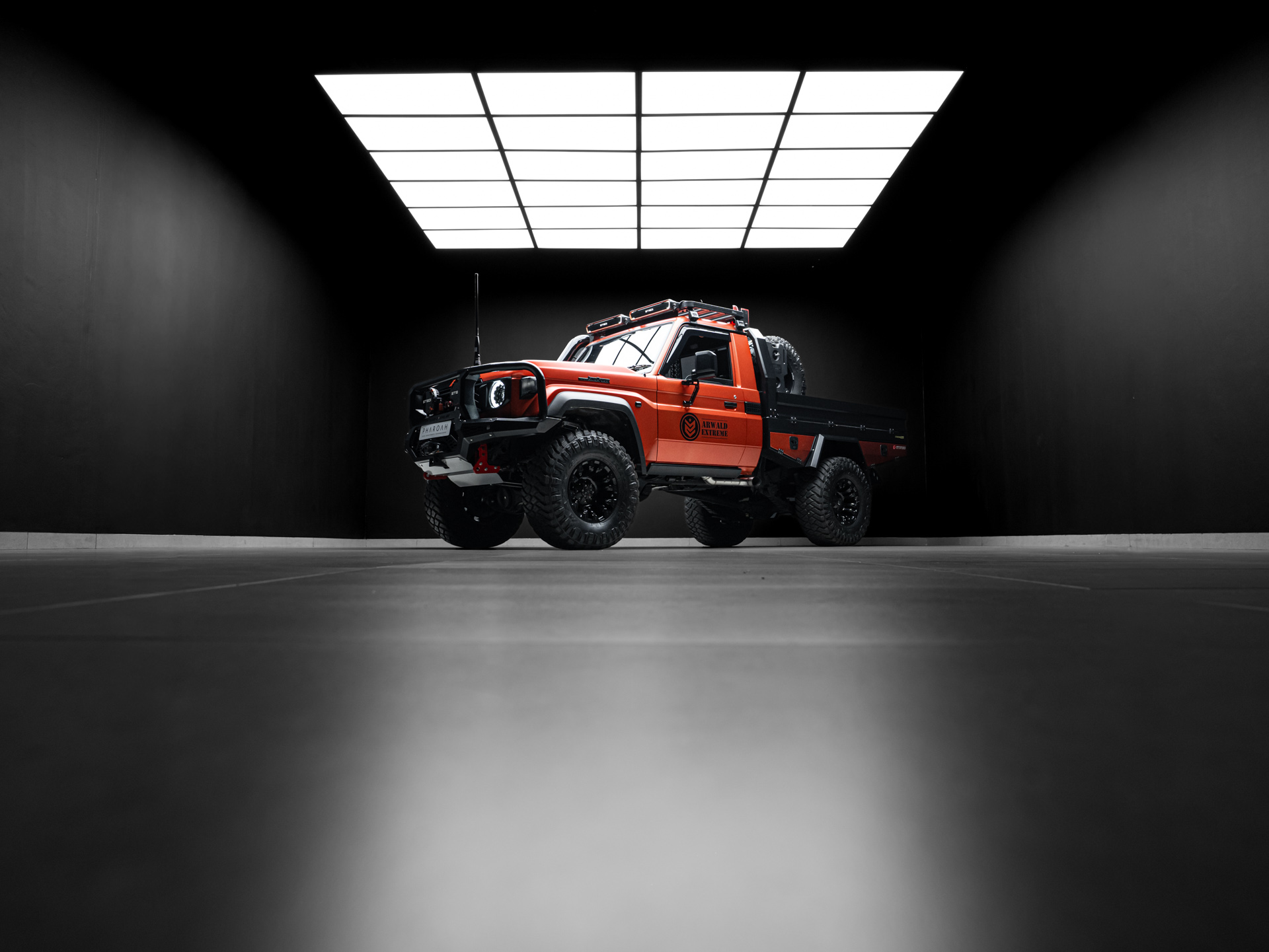 orange land cruiser lc79 2