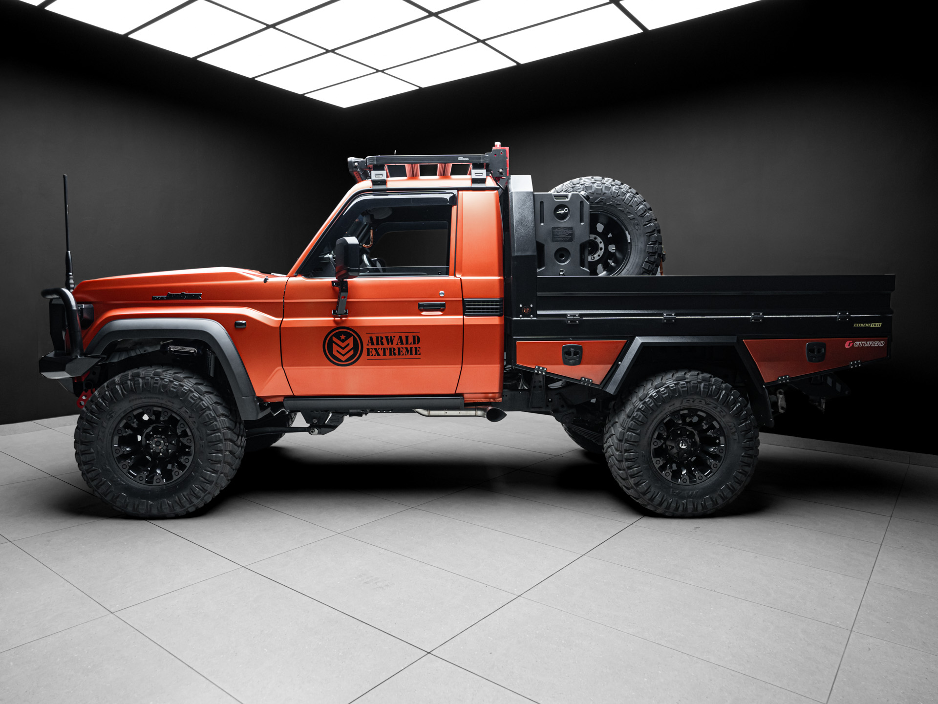 orange land cruiser lc79 3
