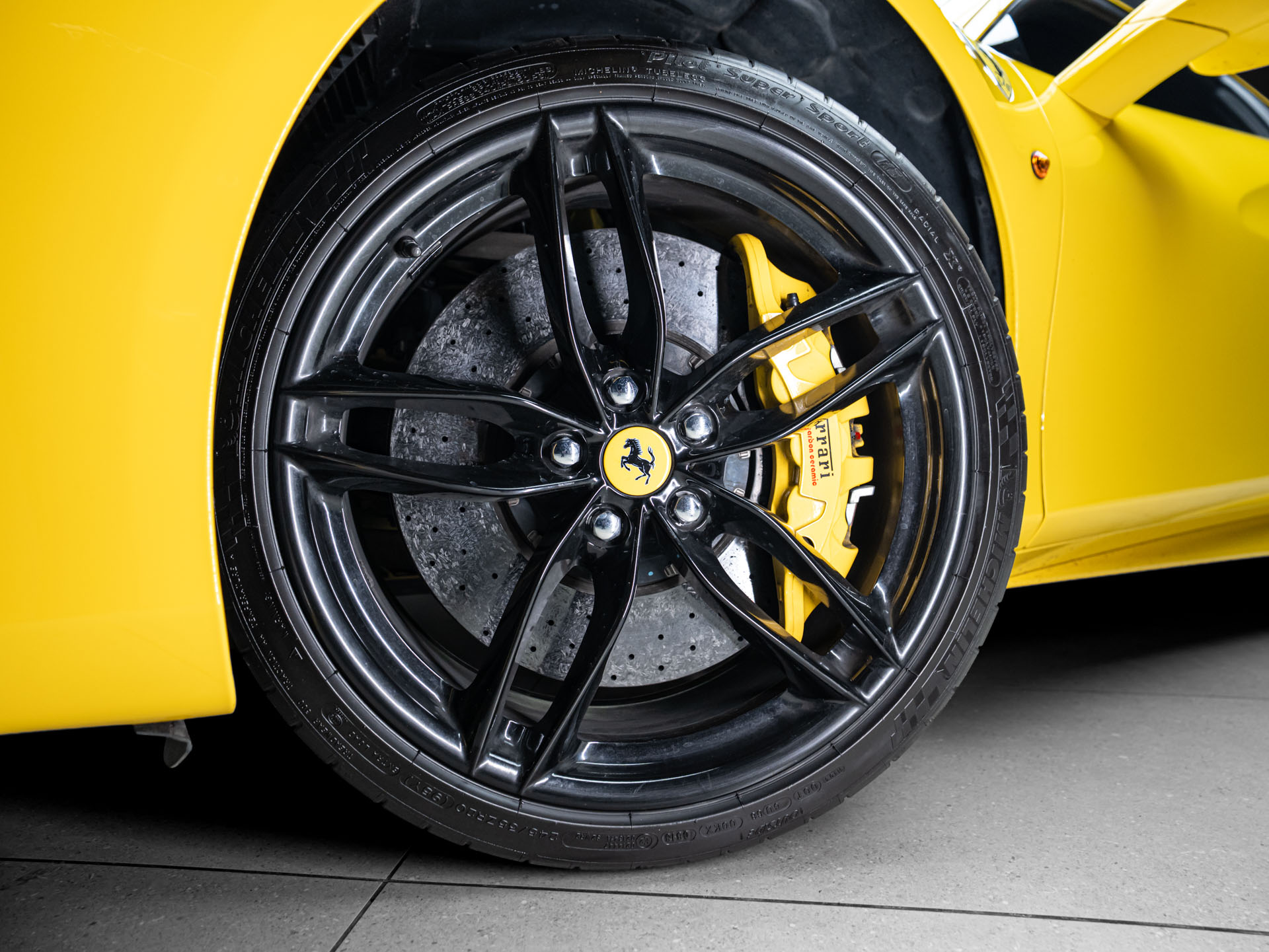 yellow ferrari 488 gtb 10