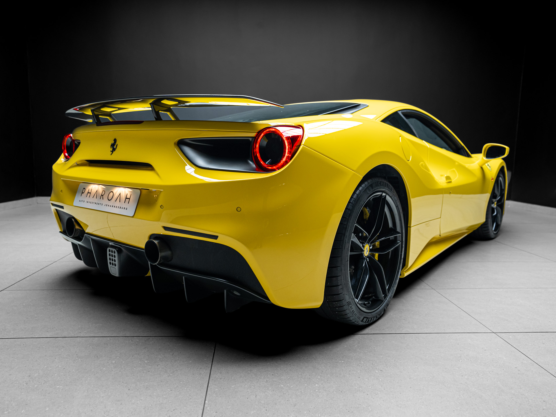 yellow ferrari 488 gtb 14