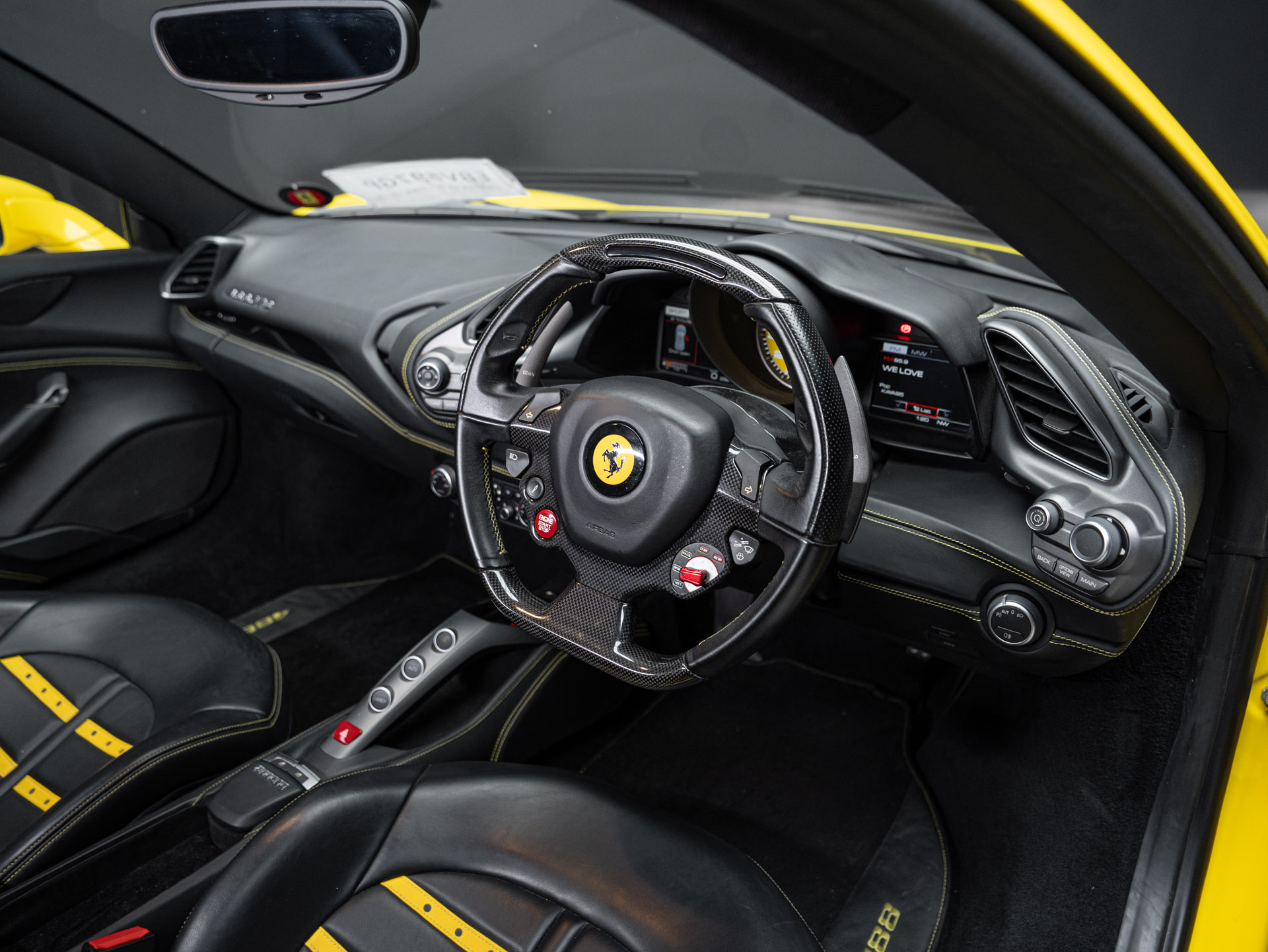 yellow ferrari 488 gtb 20