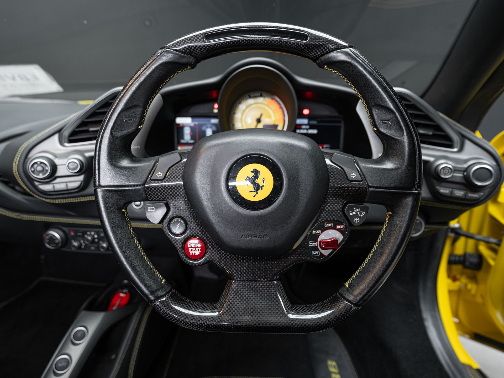 yellow ferrari 488 gtb 22