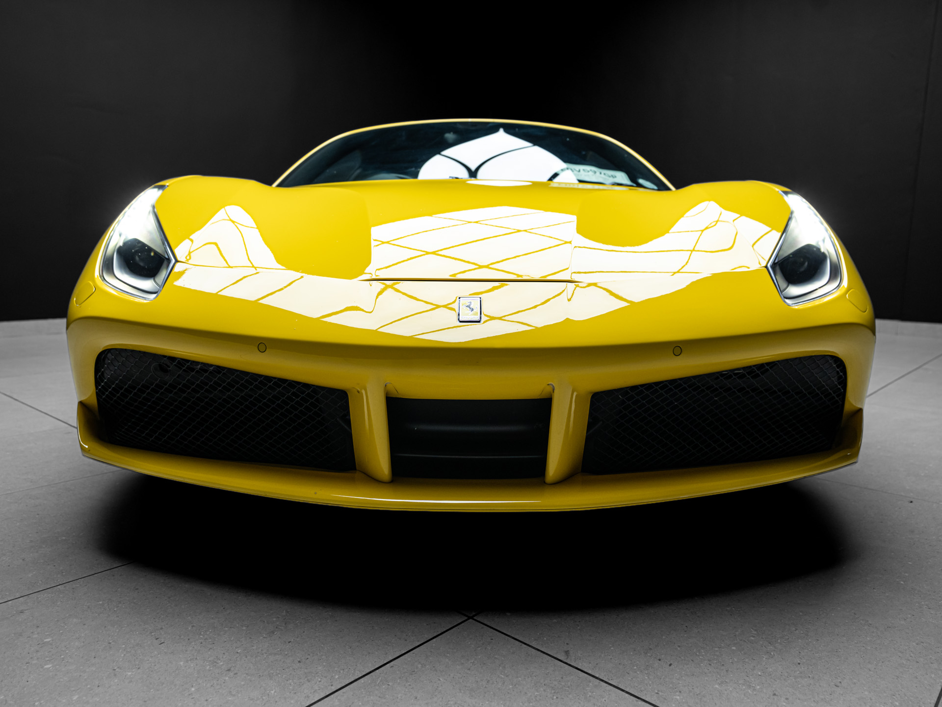 yellow ferrari 488 gtb 5