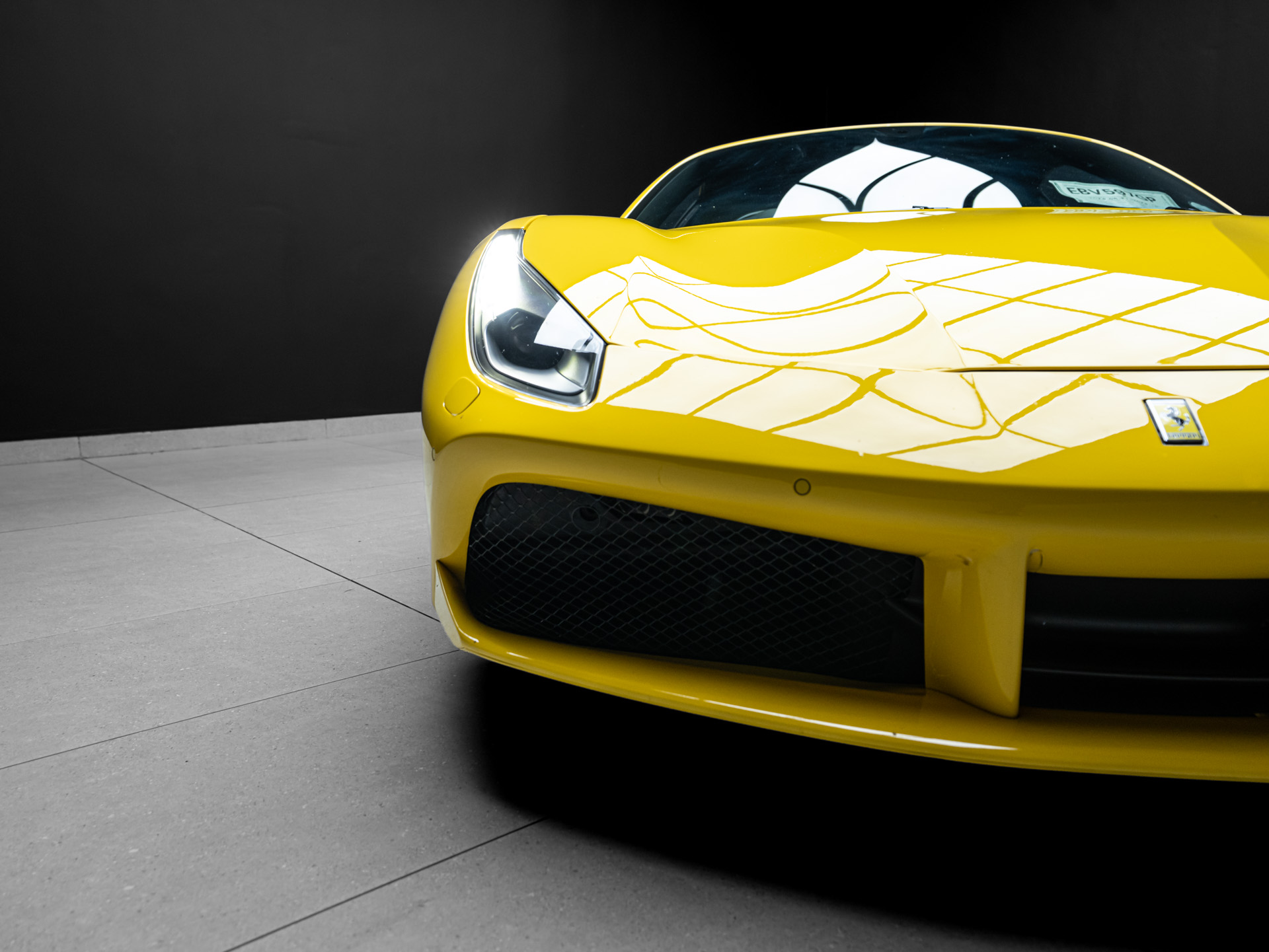 yellow ferrari 488 gtb 6