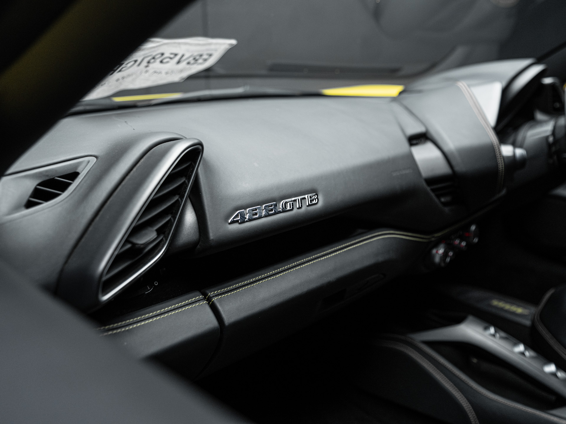 yellow ferrari 488 gtb 8