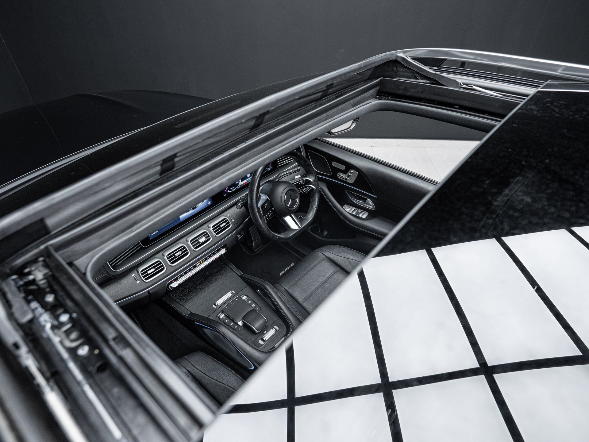 black mercedes gls450d 30