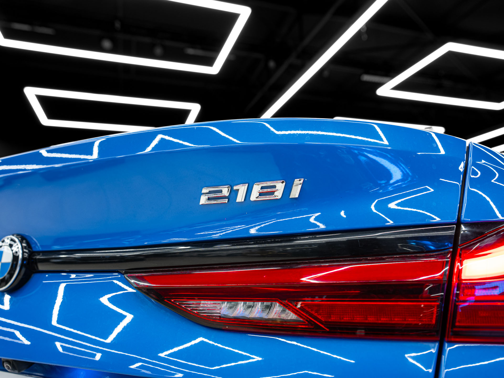 blue bmw 218i gran coupe 12