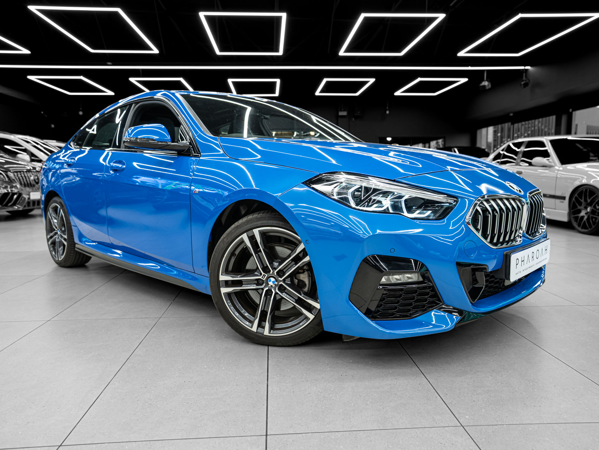blue bmw 218i gran coupe 2