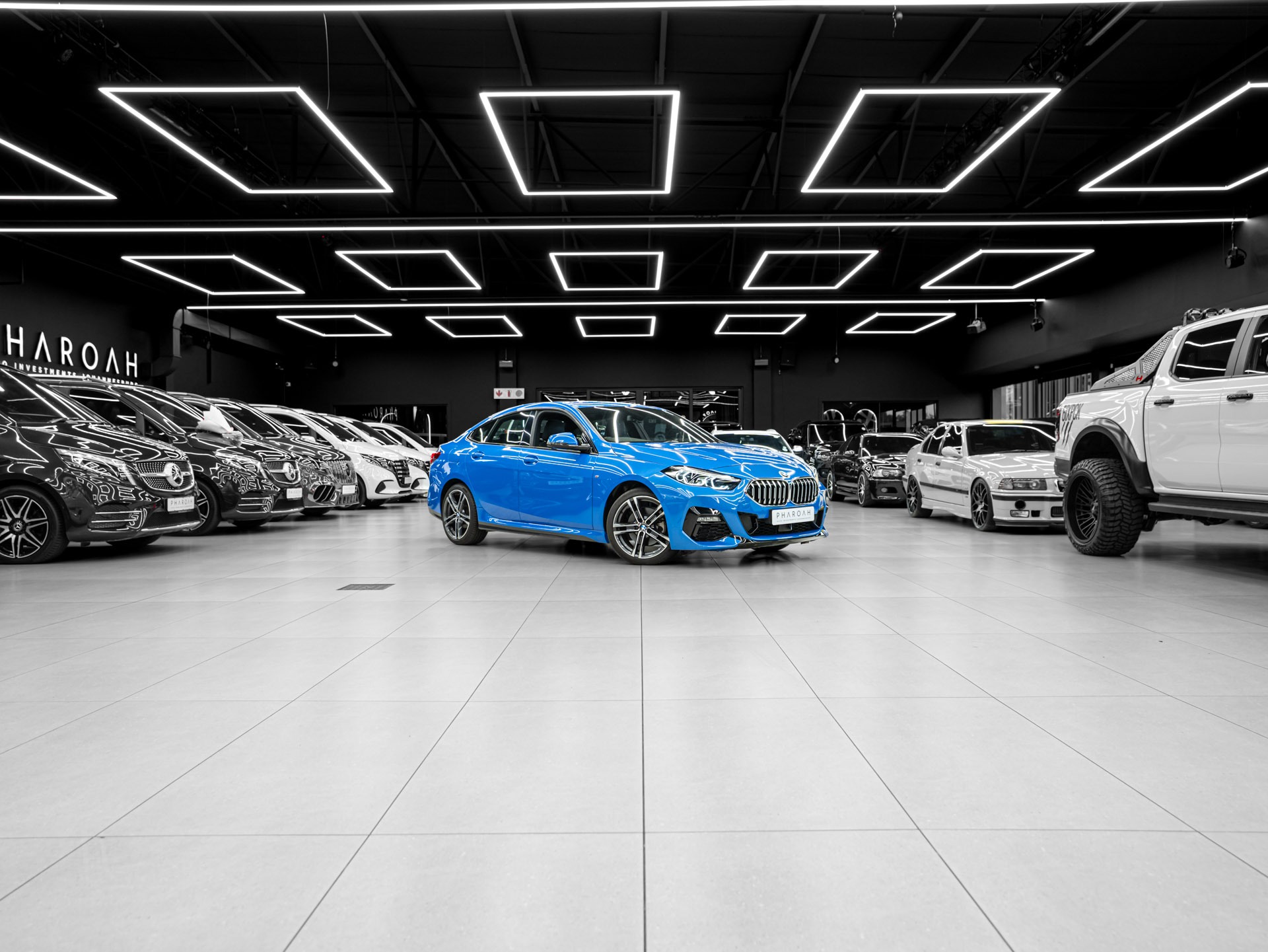 blue bmw 218i gran coupe