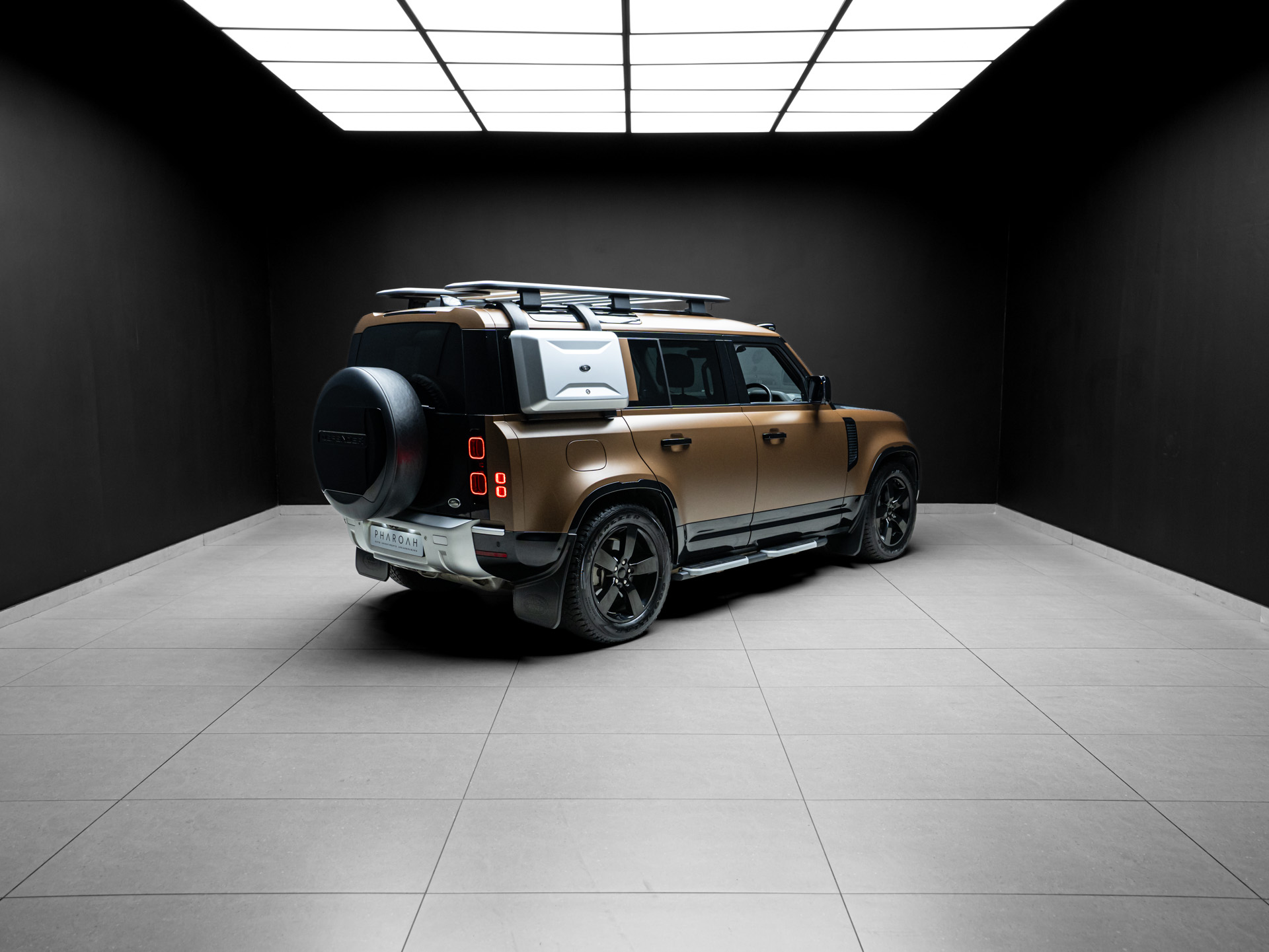brown land rover defender d300 13