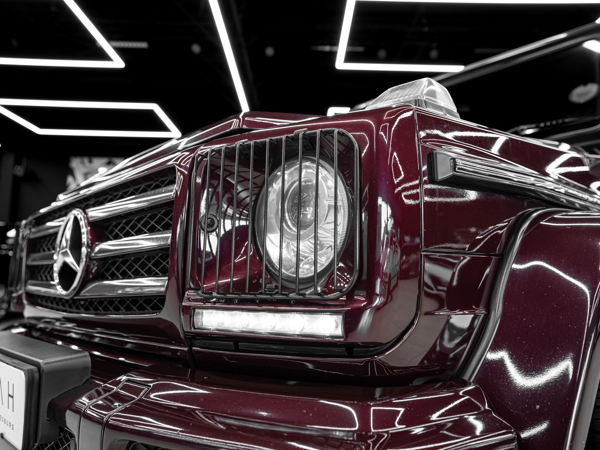 burgundy mercedes g350 5