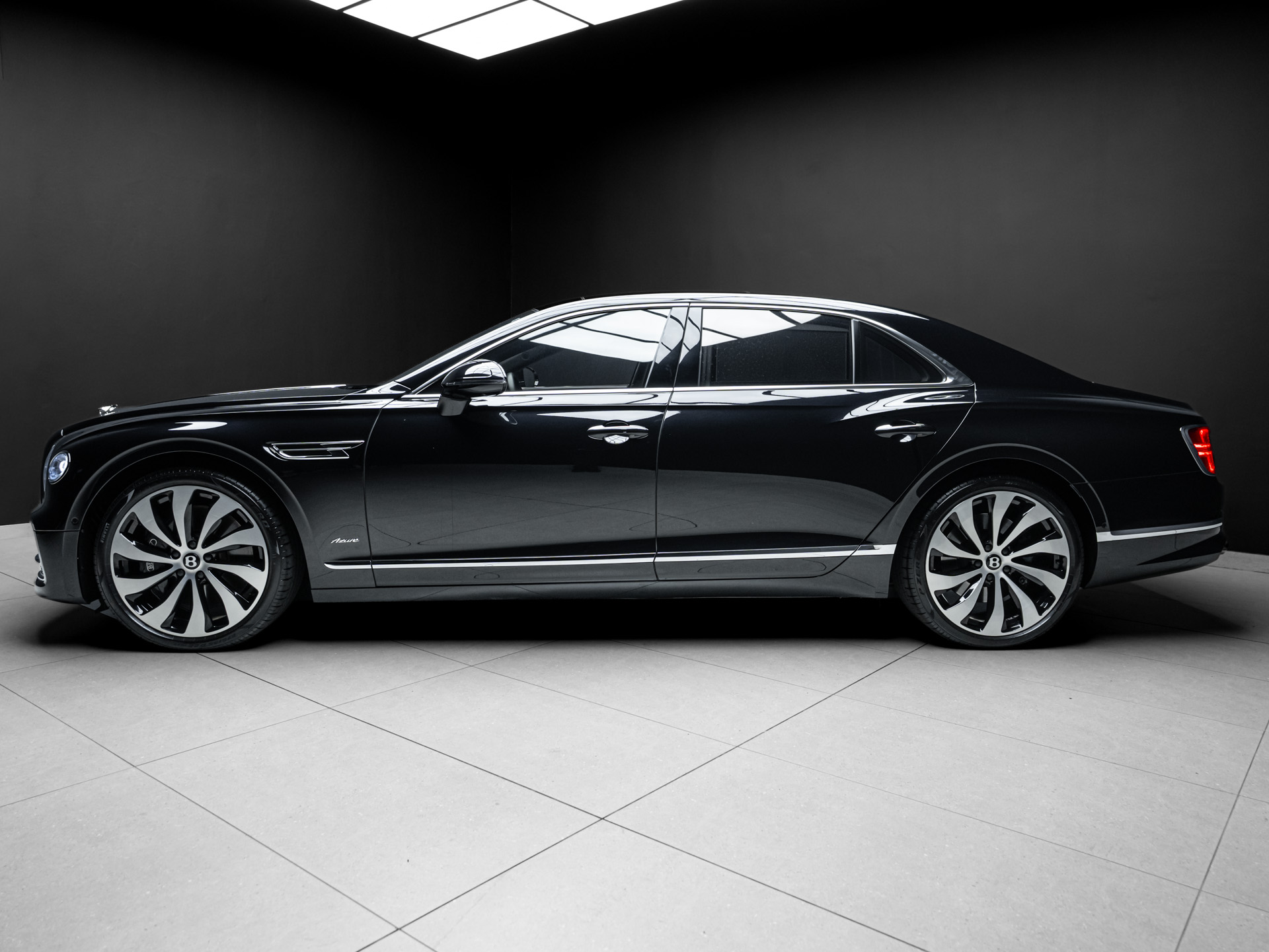 navy blue bentley flying spur azure 2
