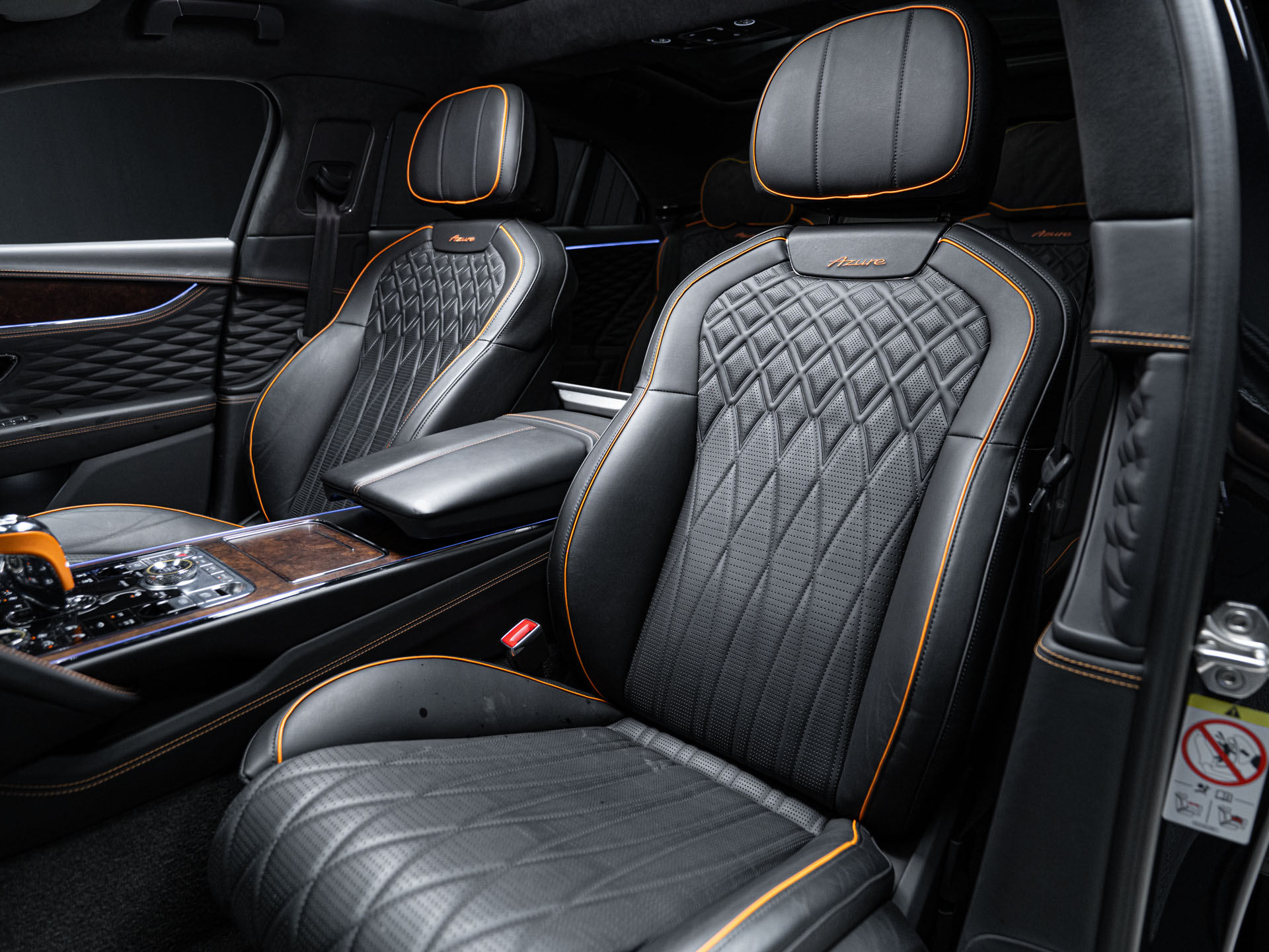 navy blue bentley flying spur azure 26