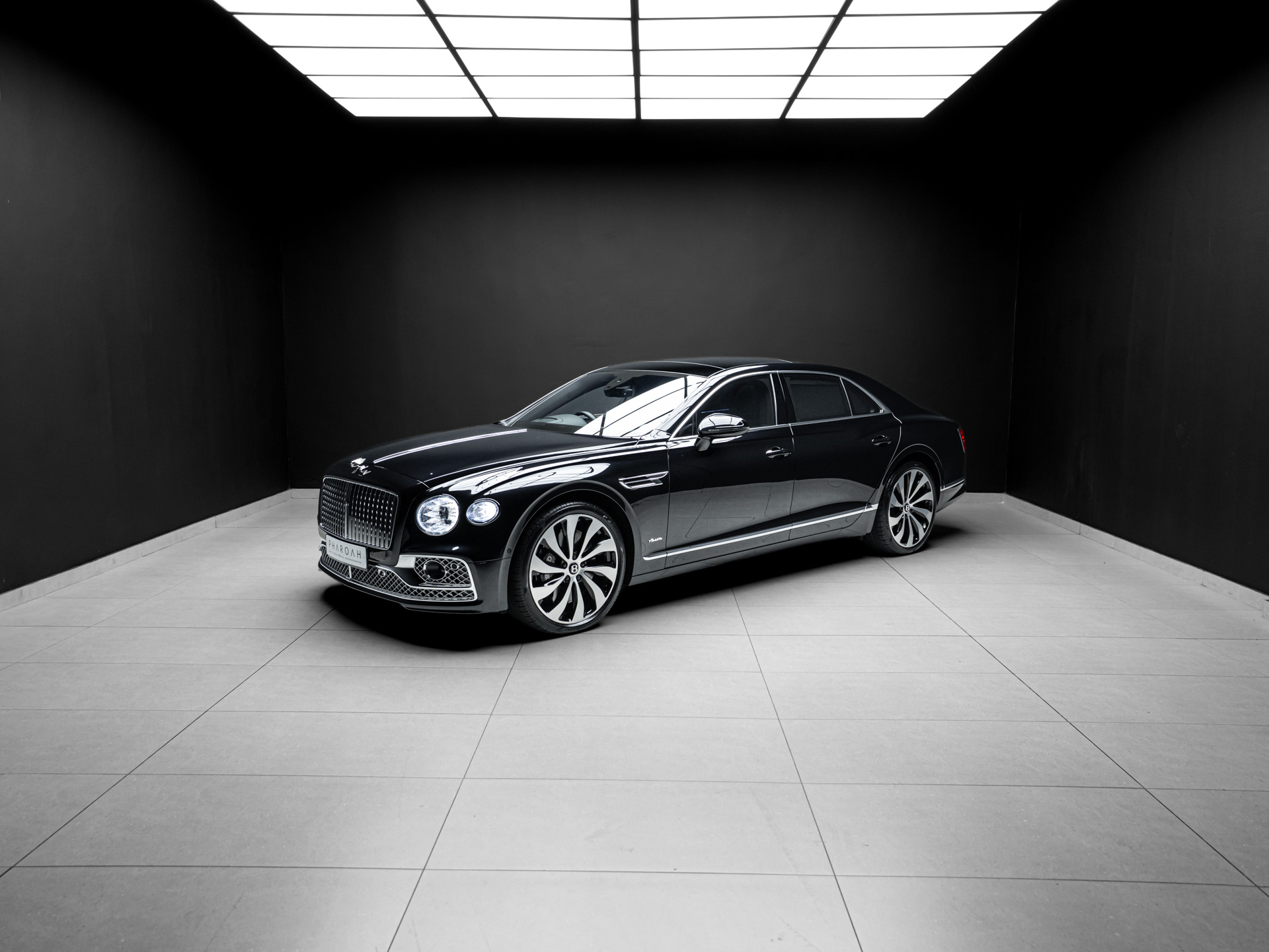 navy blue bentley flying spur azure