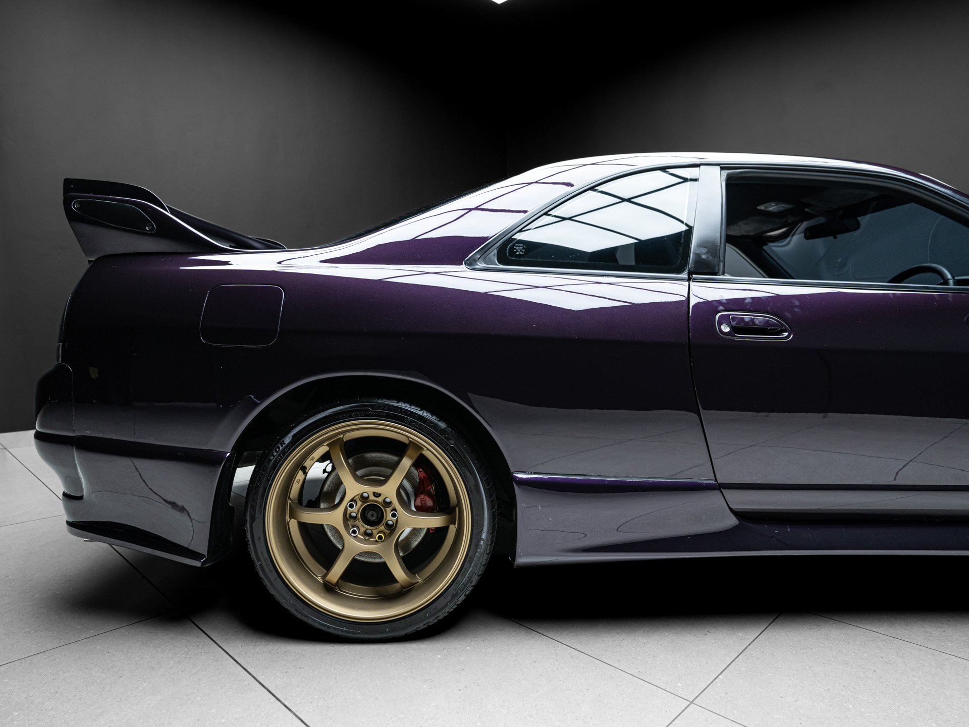 purple nissan skyline 12