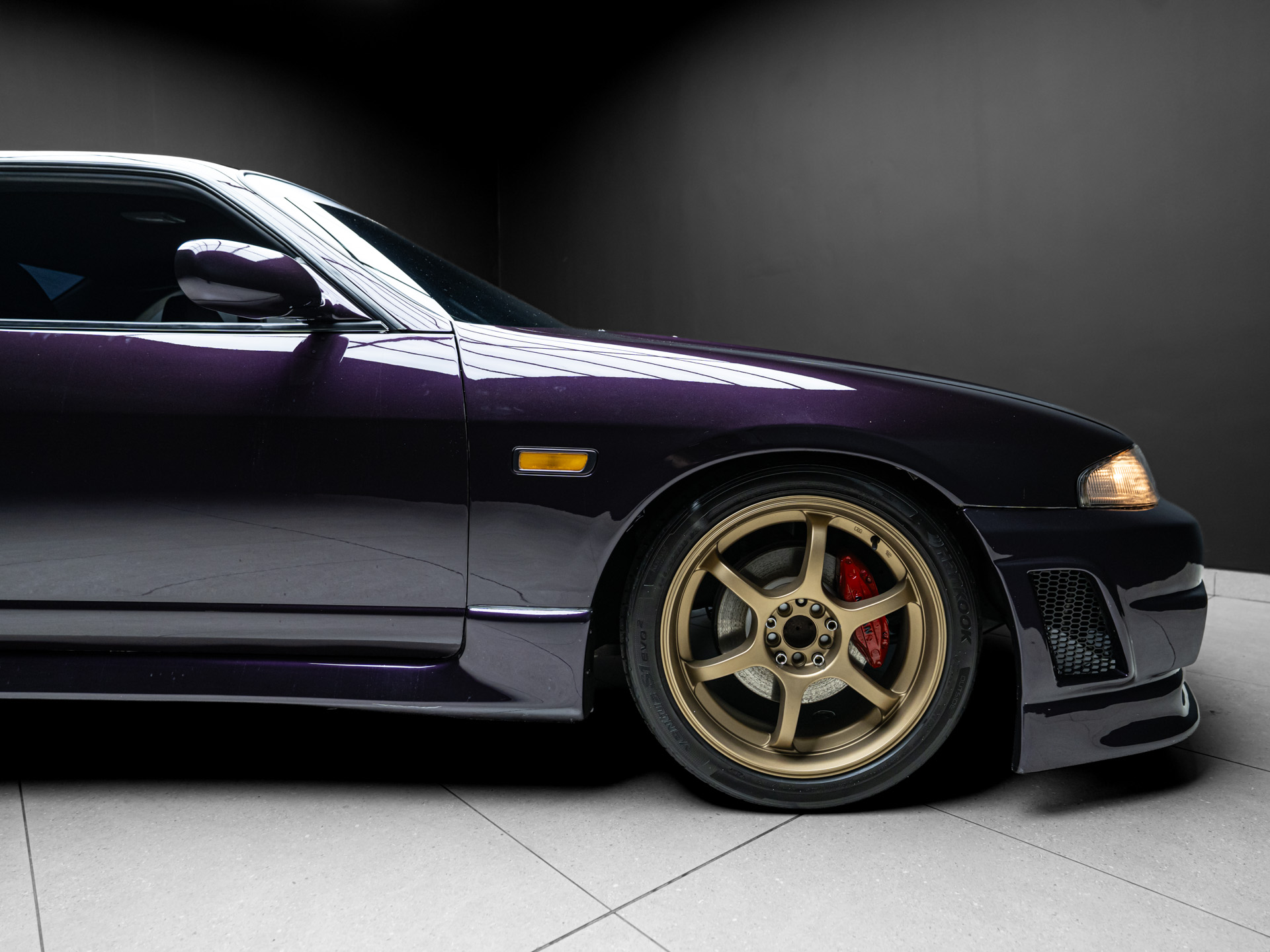 purple nissan skyline 13