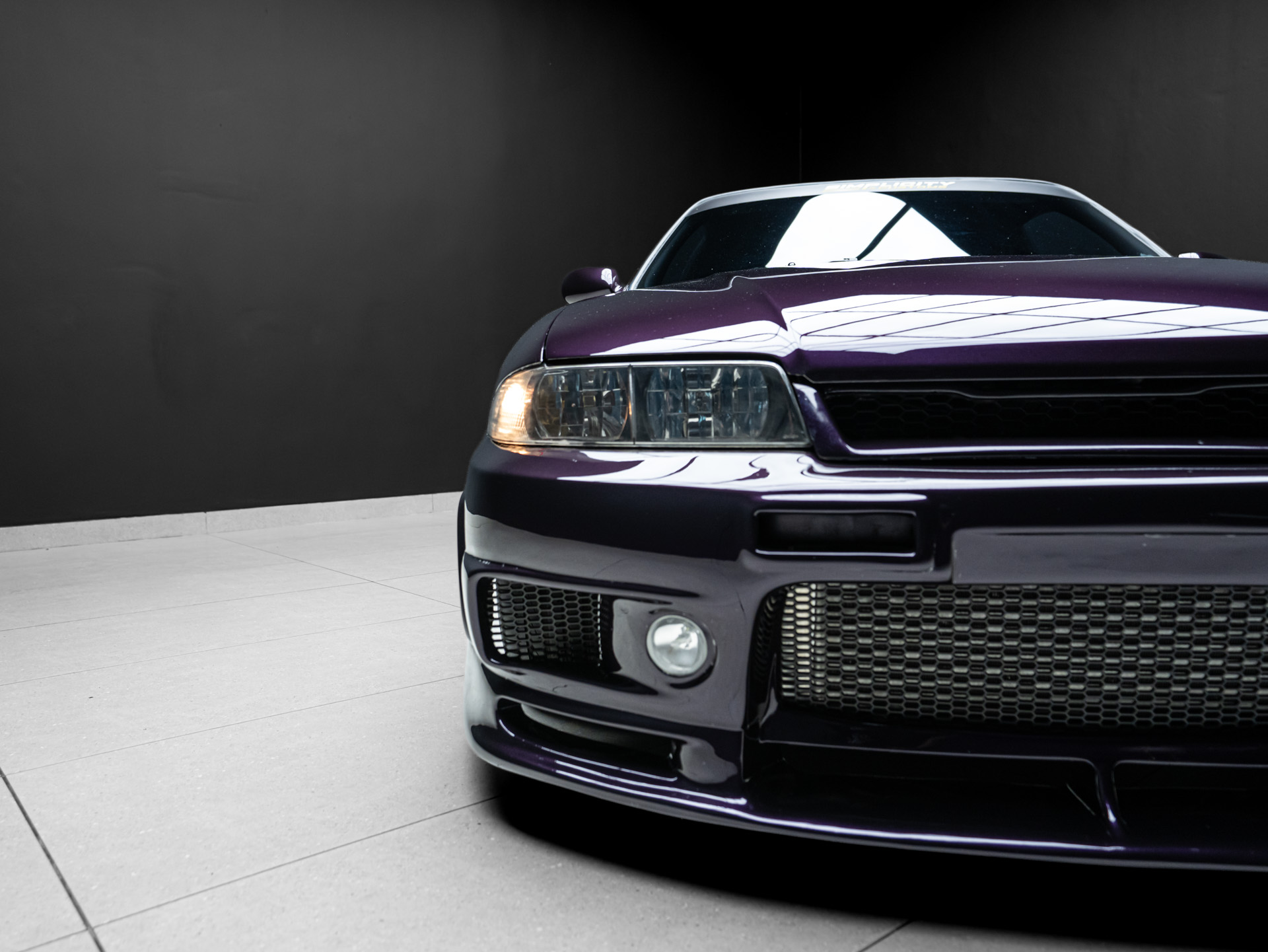 purple nissan skyline 7