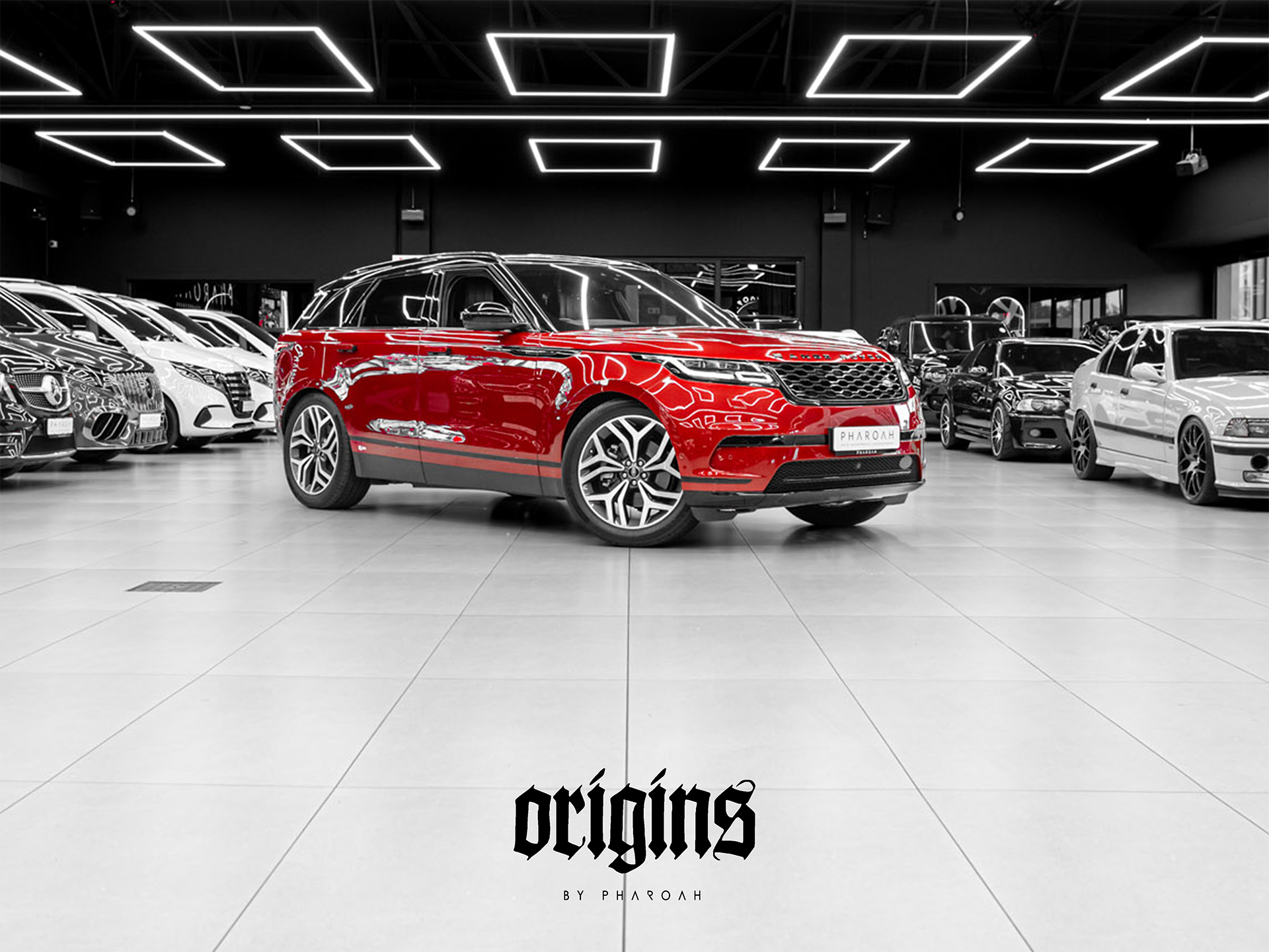 red range rover velar cover