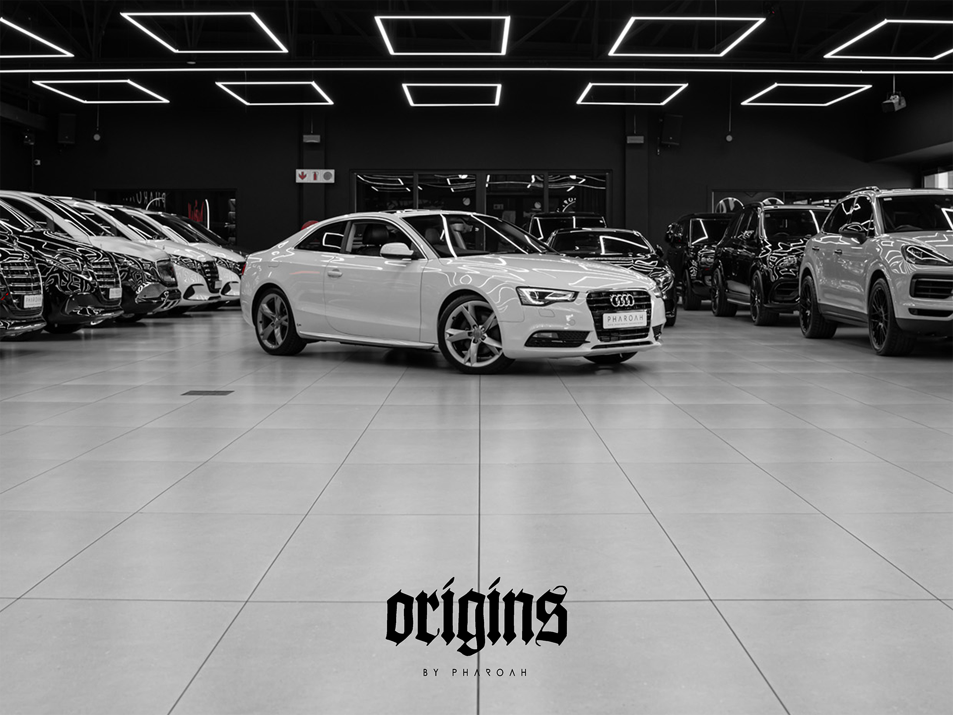 white audi a5 cover