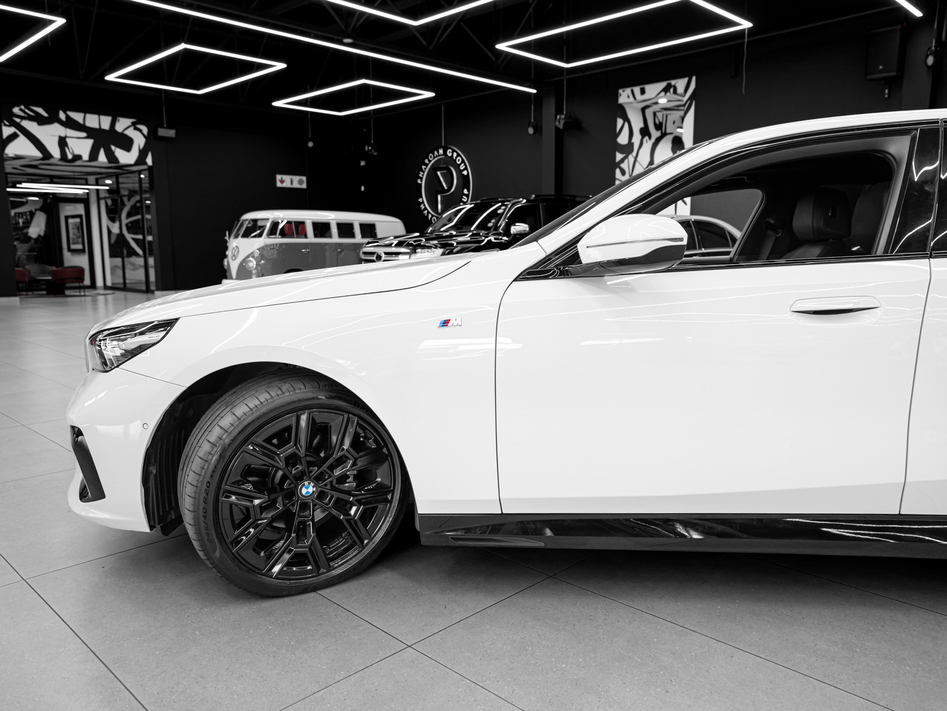 white bmw 520d 15
