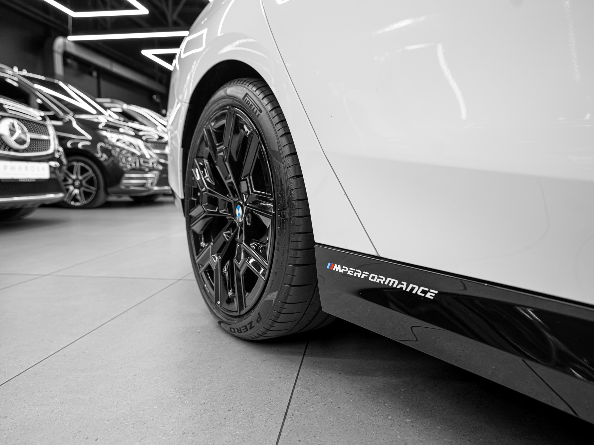 white bmw 520d 8