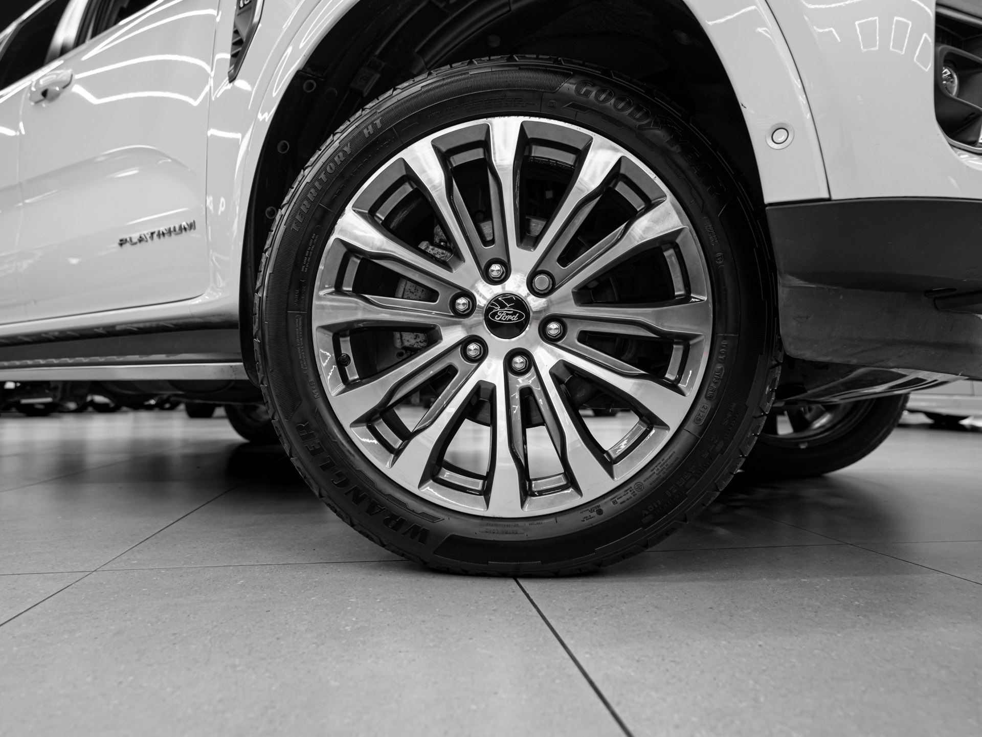 white ford everest platinum 3